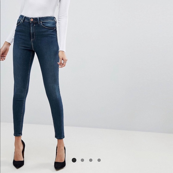 Asos design Ridley high waisted skinny jeans - Picture 1 of 5